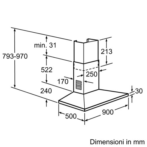 Máy hút mùi Bosch DWW091451