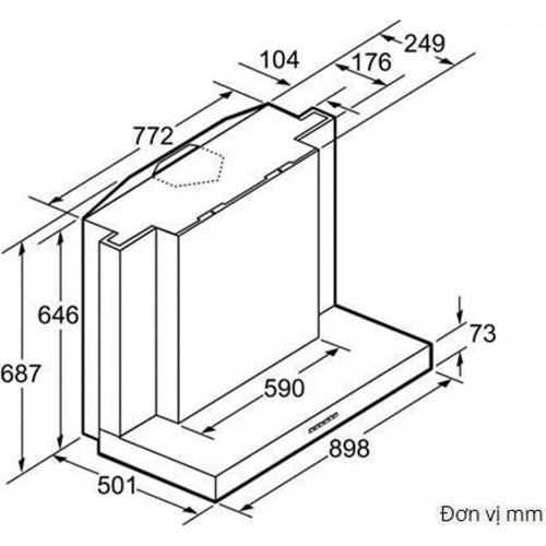 Máy hút mùi Bosch DWB093553