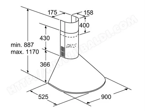 Máy hút mùi Bosch DWA091450